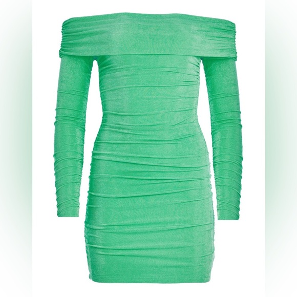 SER.O.YA Green Strapless Dress - Picture 5 of 14